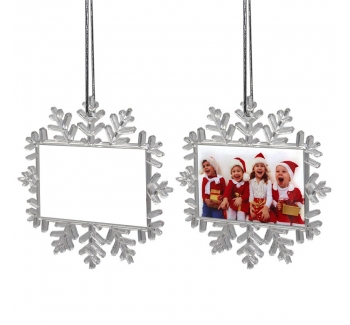 圣诞节DIY透明双面铝板圣诞树挂件圣诞橱窗塑料圣诞装饰品