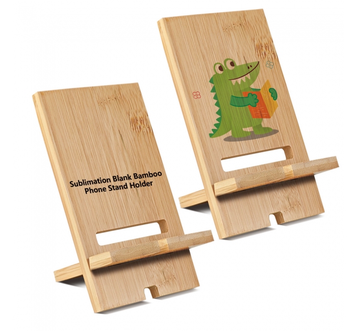 热转印竹制木质支架便携充电孔桌面手机支架批发 厂家直销