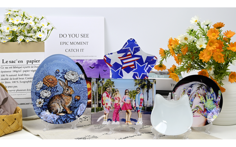 工业之美：热转印技术下的定制玻璃艺术盘